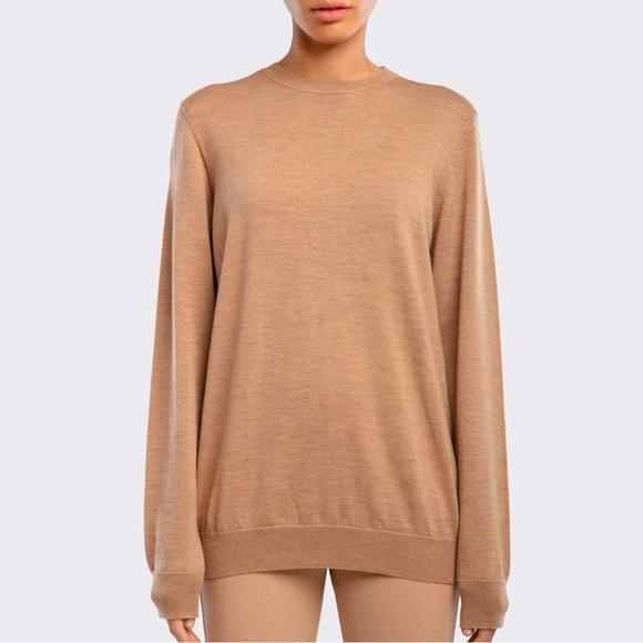 WARDROBE.NYC Crew Neck Sweater | Medium | Camel | $395 Retail | Wool - Picture 2 of 11
